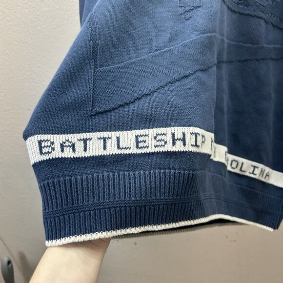Brimwick BATTLESHIP NORTH CAROLINA BB 55 Sweater Military Nautical Navy VTG M - Picture 4 of 11